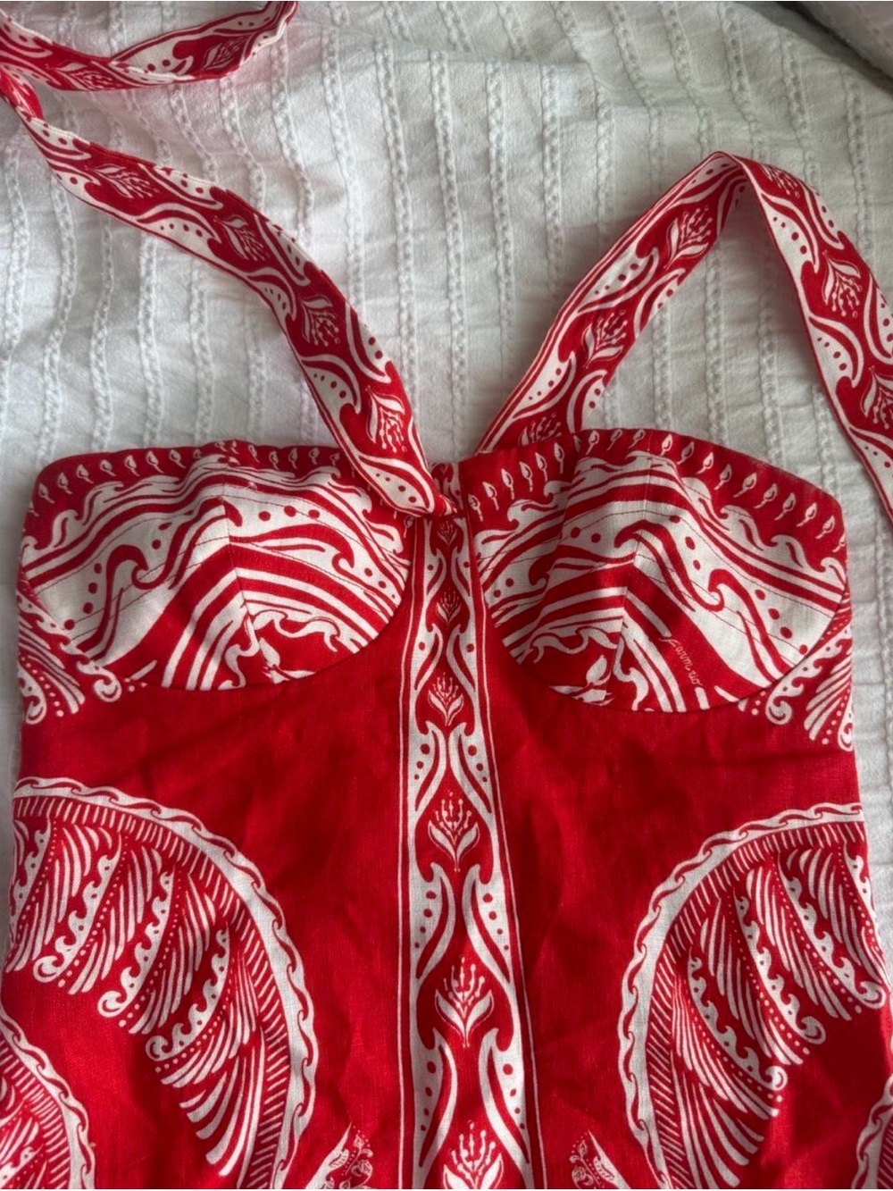 FARM RIO red majestic coconut mini dress size S - Picture 3 of 7
